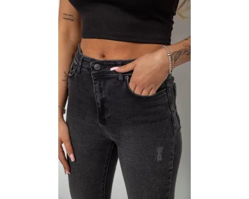 Джинси жіночі однотонні Skinny, колір сірий, 244RS123