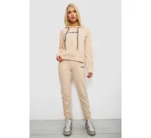 Спортивний костюм жіночий двонитка  уцінка, колір бежевий, 214R1419-006-U-20