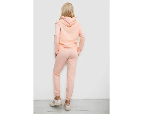 Спортивний костюм жіночий двонитка  -уцінка, колір персиковий, 214R1419-003-U-3