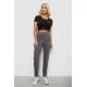 Джинси жіночі однотонні Skinny, колір сірий, 244R6084