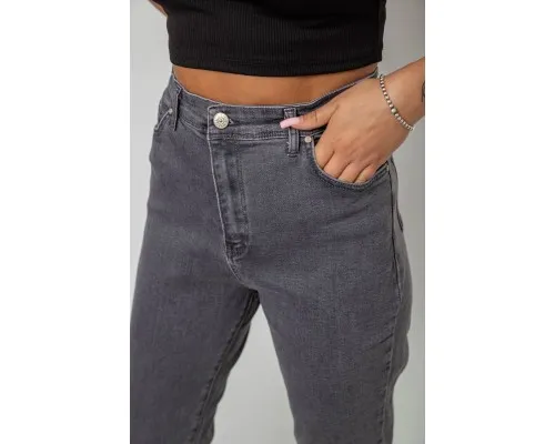 Джинси жіночі однотонні Skinny, колір сірий, 244R6084