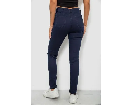Джинси жіночі однотонні Skinny, колір синій, 244R253-10