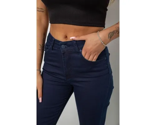 Джинси жіночі однотонні Skinny, колір синій, 244R253-10