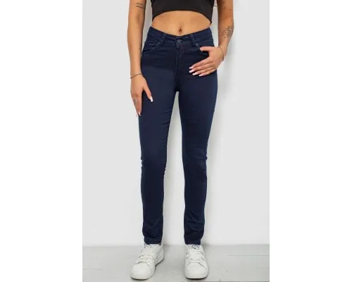 Джинси жіночі однотонні Skinny, колір синій, 244R253-10