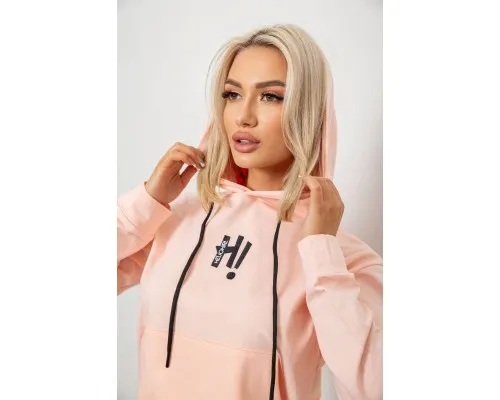 Спортивний костюм жіночий двонитка  -уцінка, колір персиковий, 214R1419-003-U-9