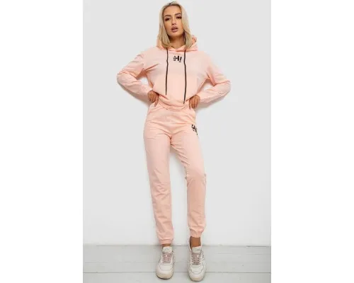 Спортивний костюм жіночий двонитка  -уцінка, колір персиковий, 214R1419-003-U-9