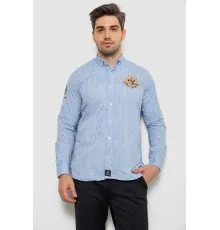 Сорочка чоловіча в клітинку, колір блакитний, 214R9030