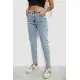 Джинси жіночі однотонні Skinny, колір блакитний, 244R1744S21