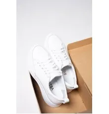 Жіночі шкіряні білі кросівки
