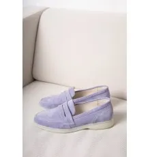 Жіночі фіолетові замшеві туфлі