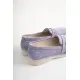 Жіночі фіолетові замшеві туфлі